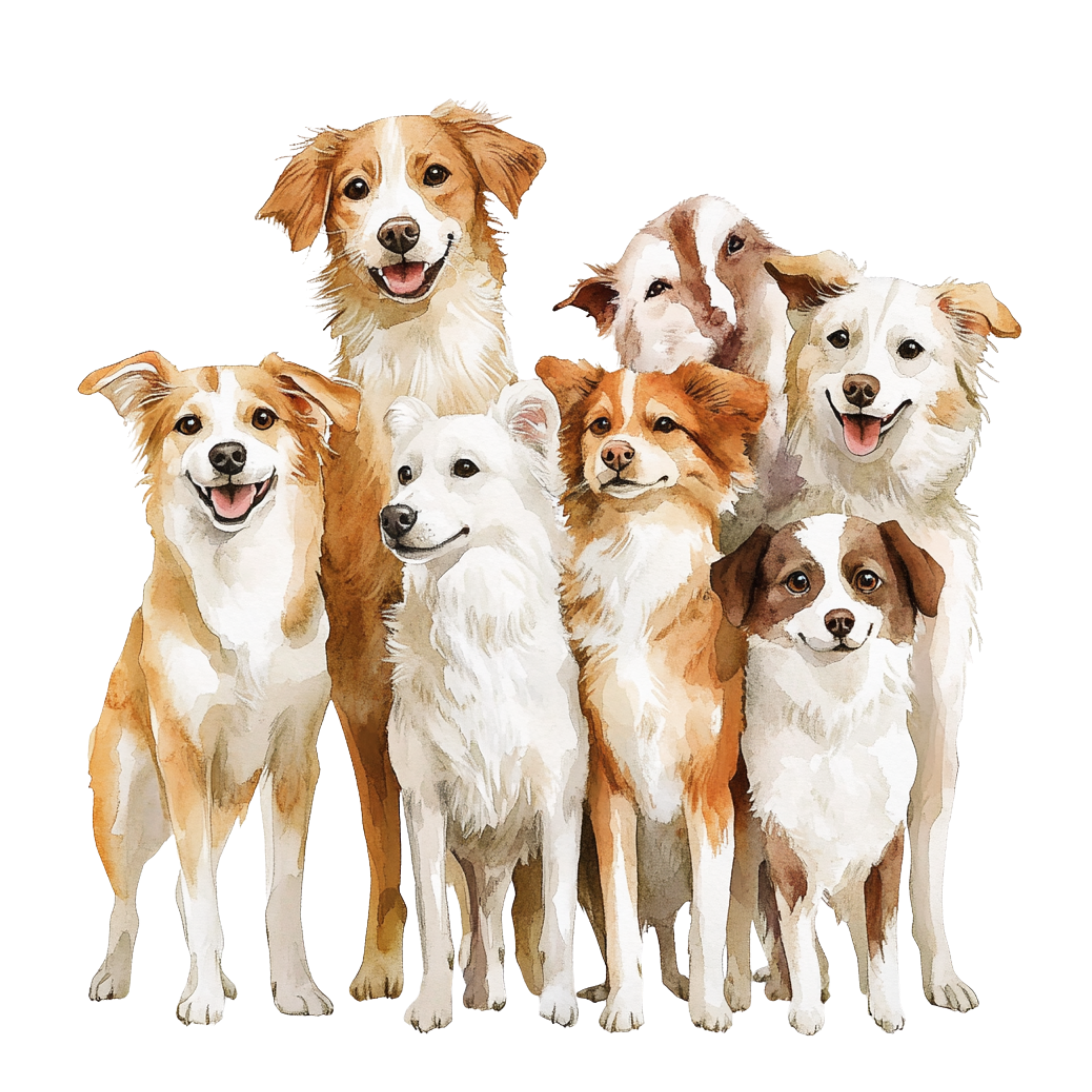 Happy dog mascot